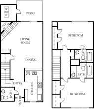 2B2HBE Townhouse AW3202E floor plan